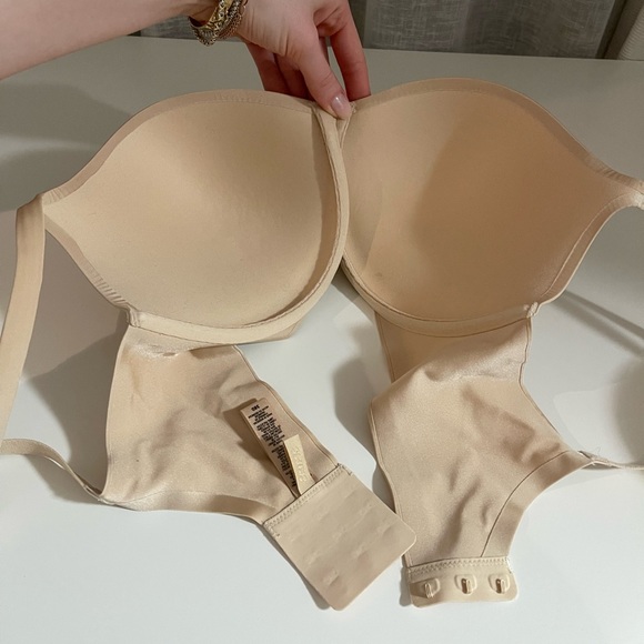 TEARDROP PUSH-UP BRA in color SAND /38D - Picture 2 of 4